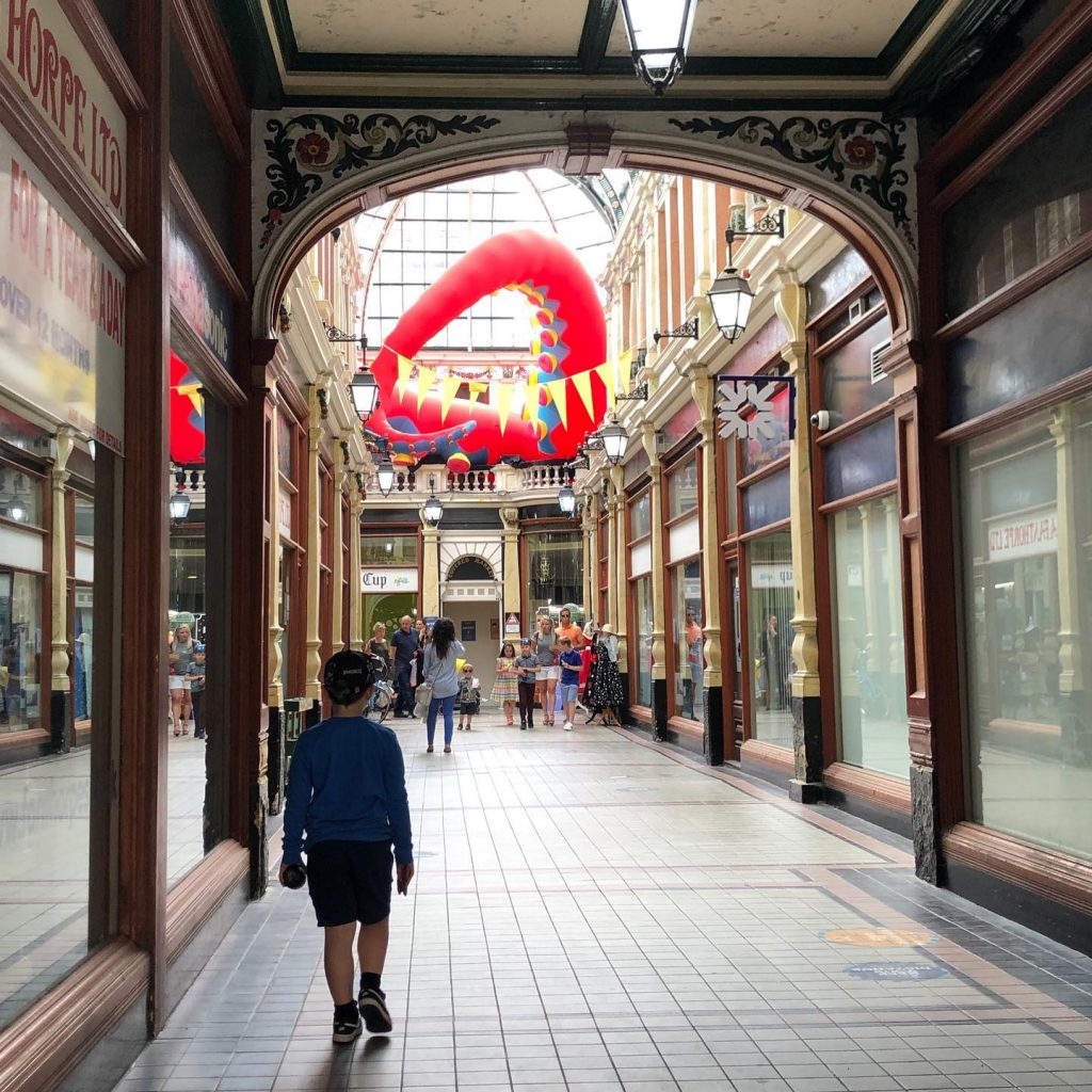 Hull old time shopping centre