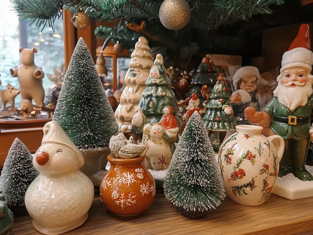 Vintage terracotta christmas colour